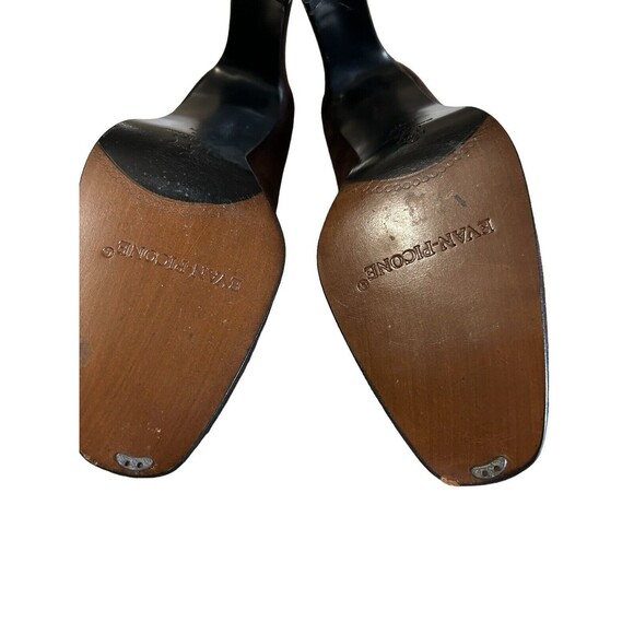Evan Picone Spain Brown Suede Leather Pumps Heels Slip On Shoes Women’s … - Picture 11 of 15